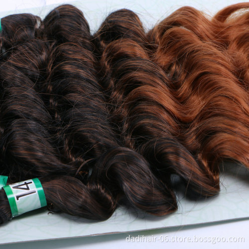 angie factory price premium fiber U-SLIM 8pcs hair weaves,ombre brazilian loose wave synthetic hair extensions for black women